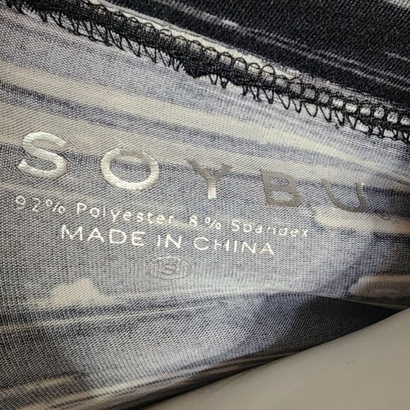 Soybu Dress Womens Size S Small Black Gray Long Sleeve Collared Zip Front - Picture 6 of 7